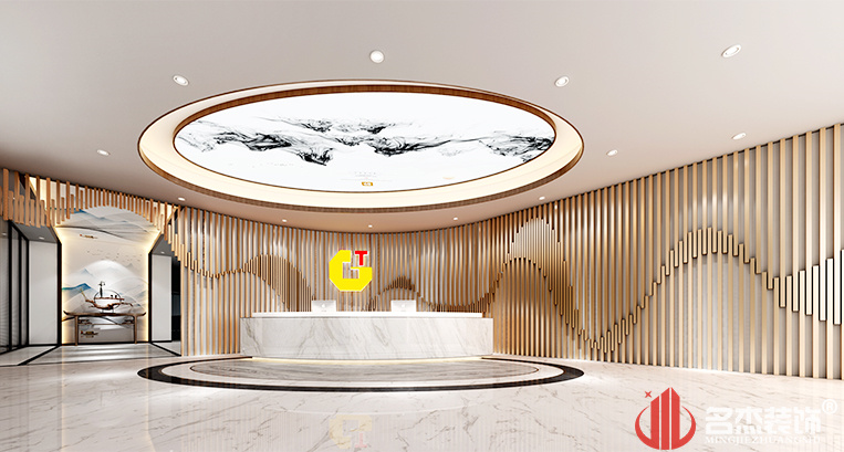 廣州金土辦公室前臺裝修設(shè)計(jì)